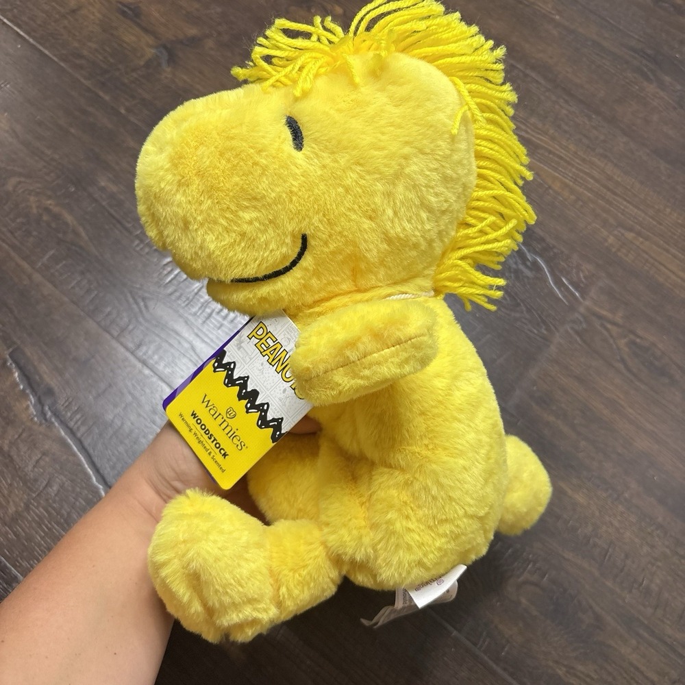 Warmies Peanuts Woodstock Microwavable Weighted Lavender Scented Plush   New